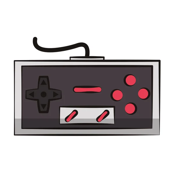 Gamepad s retro konzolou — Stockový vektor