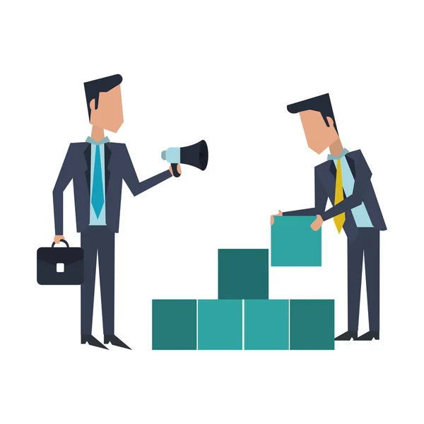 Business teamwork werknemers avatar — Stockvector