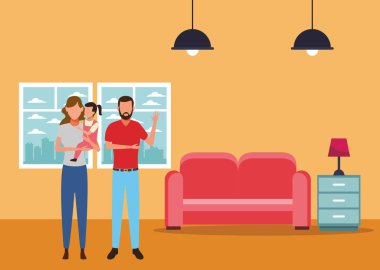 Aile avatar çizgi film karakteri