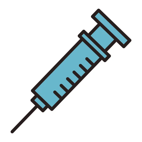 Medicinsk spruta symbol — Stock vektor