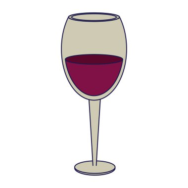 Şarap bardak içki izole