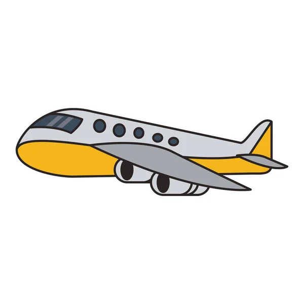 Szigetelt repülőjármű — Stock Vector