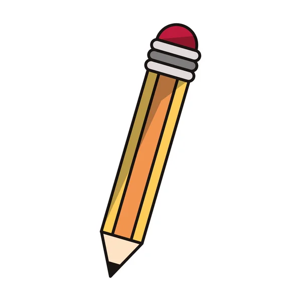 Ustensiles de dessin au crayon isolés — Image vectorielle