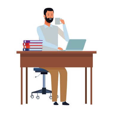 adam bir Ofis Masası