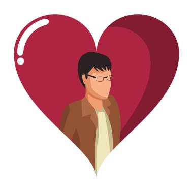 Genç adam avatar biyometrik