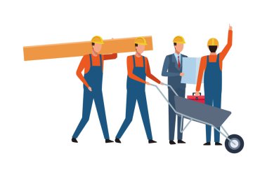 İnşaat İşçileri işçi araçları