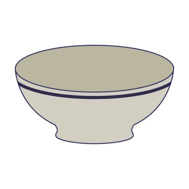 Boş çanak kase karikatür