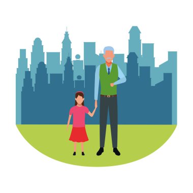 çocuklu yaşlı adam