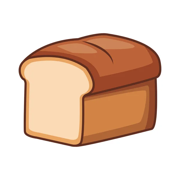 Fresh bread isolated — Stock Vector