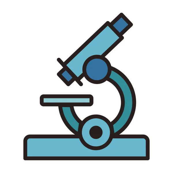 Microscope scientific symbol — Stock Vector