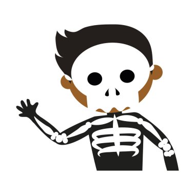 Halloween kostüm ile çocuk