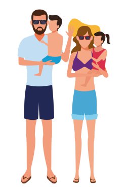 Aile avatar çizgi film karakteri