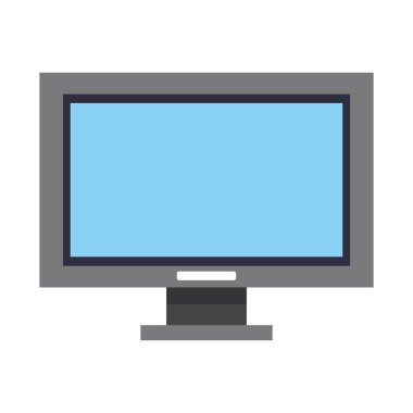 bilgisayar ekran simgesi karikatür izole