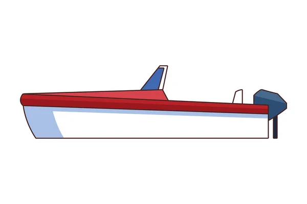 Tekne simgesi karikatür izole — Stok Vektör