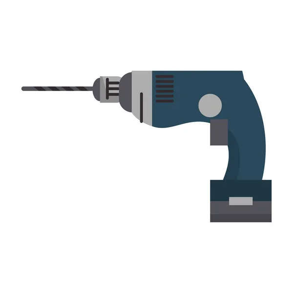 Boring drill tool icon cartoon — Stock Vector