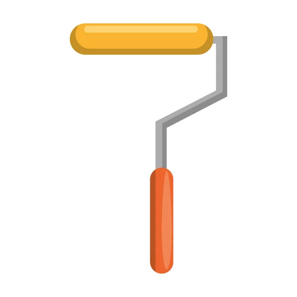 Paint roller Icon tecknad isolerad — Stock vektor