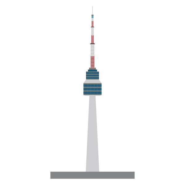 N Seoul Tower εικονίδιο κινουμένων σχεδίων — Διανυσματικό Αρχείο