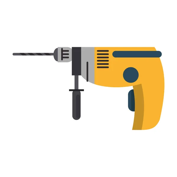 Boring drill tool icon cartoon — Stock Vector