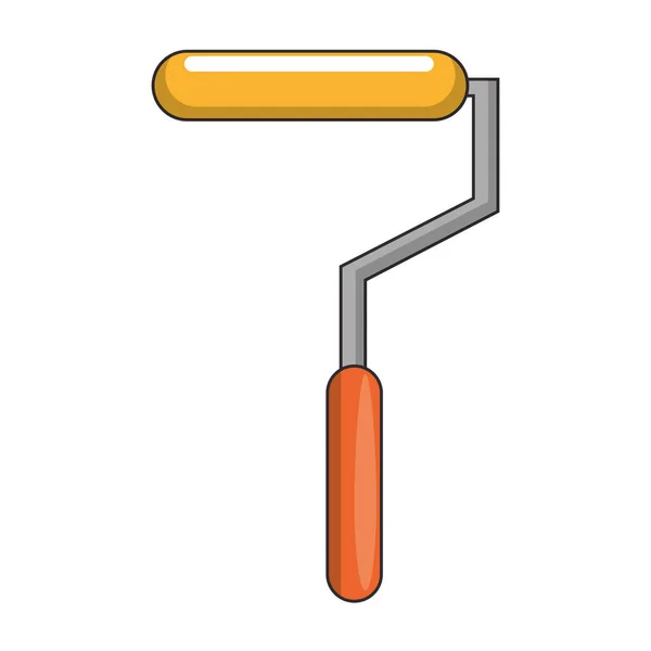 Paint roller Icon tecknad isolerad — Stock vektor