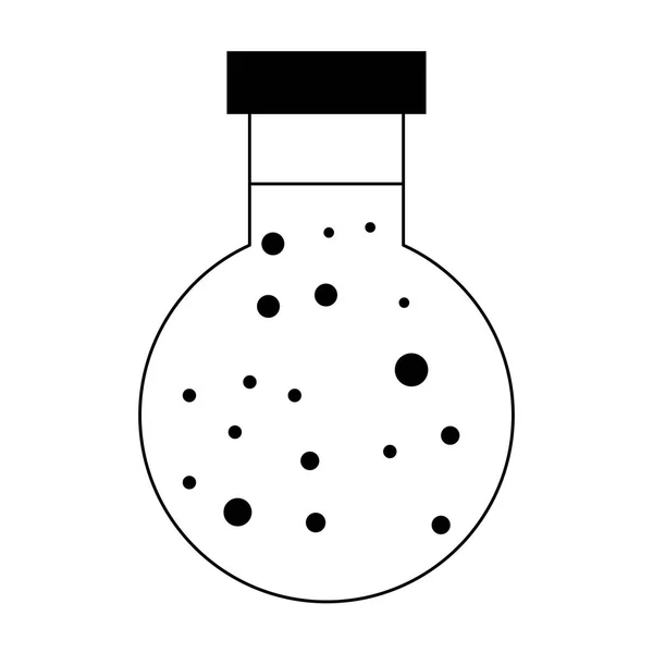 Cam balon simgesi cartoom siyah beyaz izole — Stok Vektör