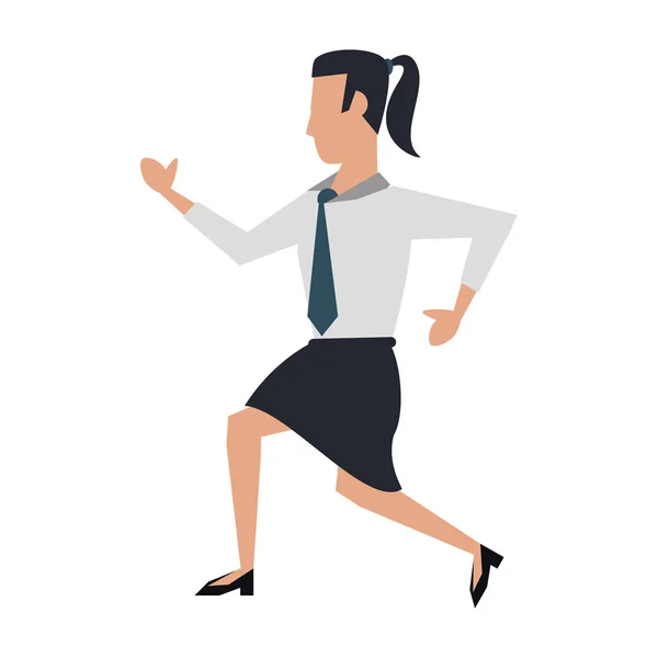 Business woman avatar cartoon character — Stock Vector