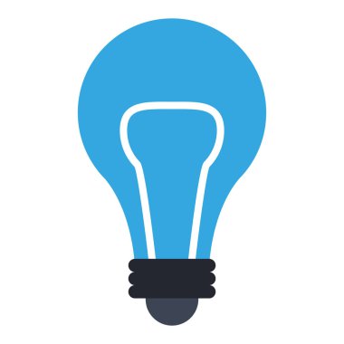 ampul simgesi karikatür izole