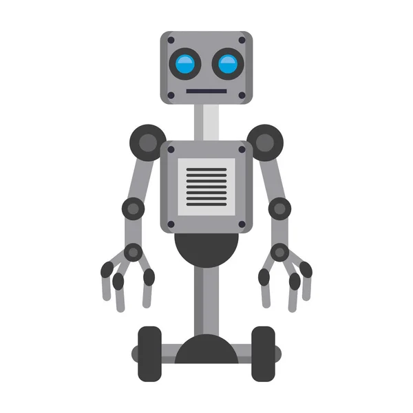 Electric robot icon cartoon isolated — Stock Vector