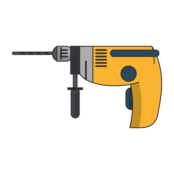 Boring drill tool icon cartoon — Stock Vector