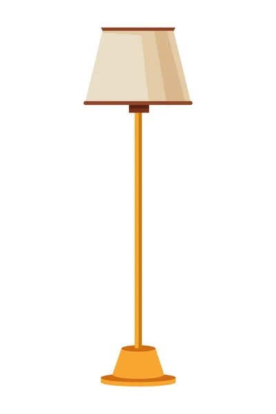 Vloerlamp pictogram cartoon geïsoleerd — Stockvector