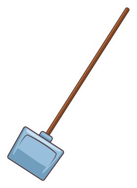 dustpan simgesi karikatür izole