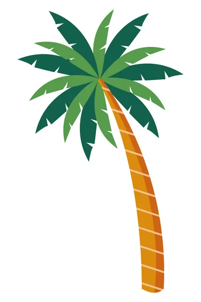 Palmera icono de dibujos animados aislados — Archivo Imágenes Vectoriales