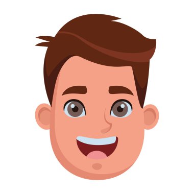 Genç adam Avatar çizgi film karakteri