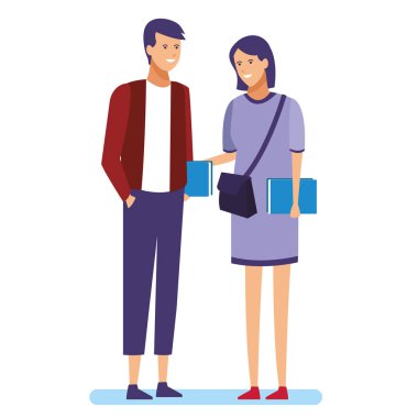 Arkadaşlar sahip eğlenceli karikatür