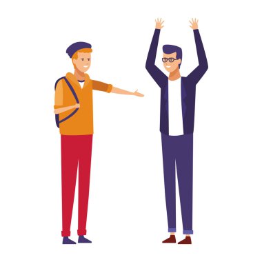 Genç arkadaşlar çizgi