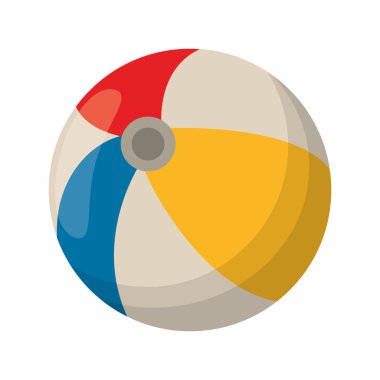 Plaj topu karikatür izole