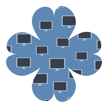 Bilgisayar ekranı Çiçek çerçevesi