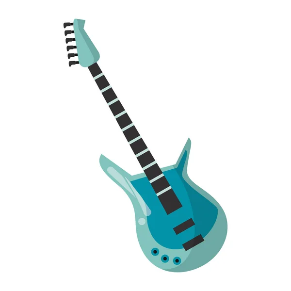 Instrumento de música guitarra eléctrica — Vector de stock