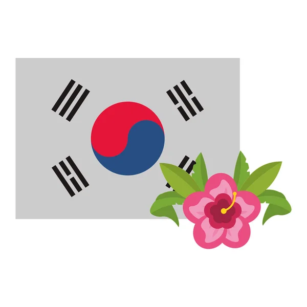 Korea flag symbol — Stock Vector