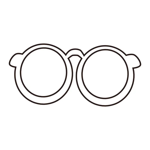 Lunettes cadre rond — Image vectorielle