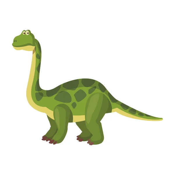 Brontosaure dinosaure dessin animé — Image vectorielle