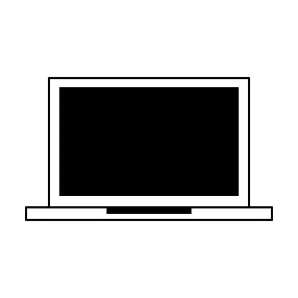 Dispositivo di tecnologia computer portatile cartone animato — Vettoriale Stock