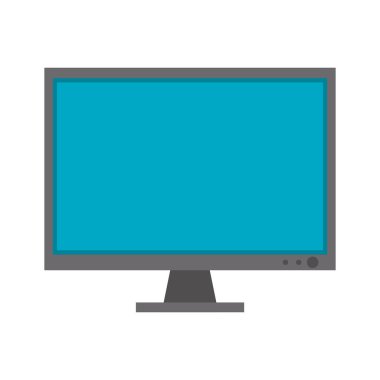 Bilgisayar ekran monitörü donanım teknolojisi sembolü
