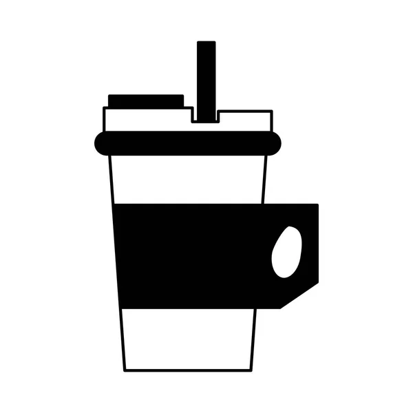 Kahve kafe konsept karikatür — Stok Vektör