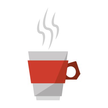 Kahve sıcak fincan coffeeshop izole