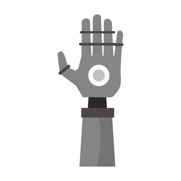 Bionic robot hand technology Vector illustration — Stock Vector