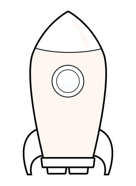 siyah beyaz roket skyrocket karikatür