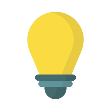 ampul ışık sembolü izole