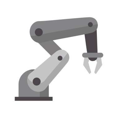 Hidrolik kol teknolojisi sembolü Vektör illüstrasyon