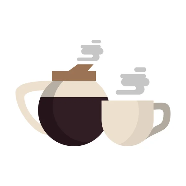 Kávé kávézó koncepció rajzfilm — Stock Vector