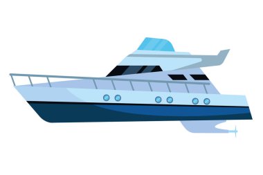 Lüks yatch hızlı deniz seyahat izole